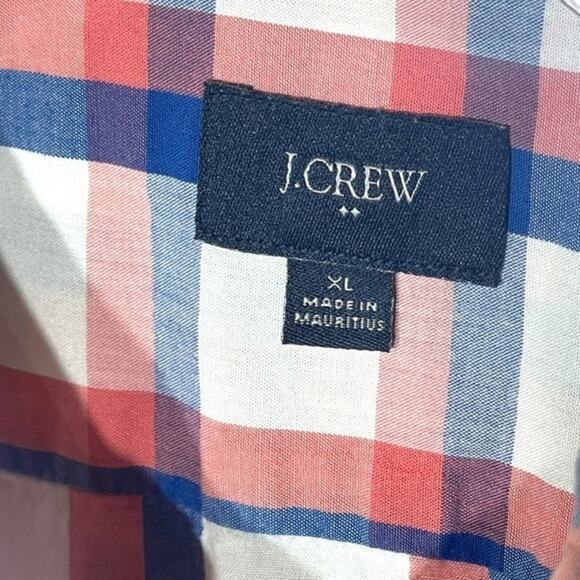 J.Crew Slim Long Sleeve Button Down Blue Pink Plaid XL - Picture 3 of 4